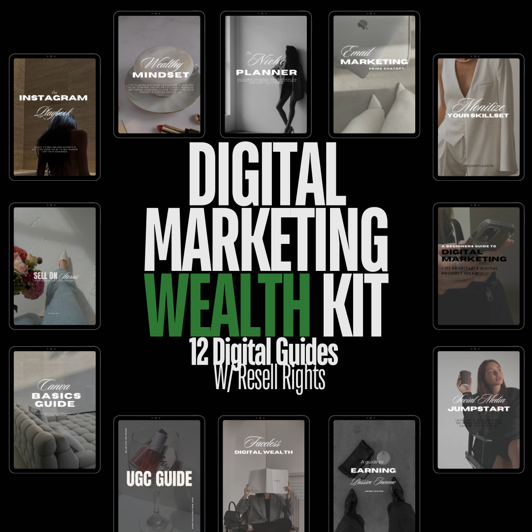 Digital Marketing Wealth Kit | 12 Digital Guides(PLR)+400 Reels FREE - That’s So Graphics