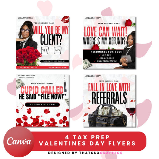 Canva Editable: Valentines Day Flyers