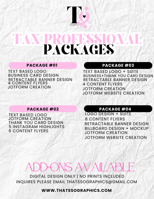 Tax Professional Packages